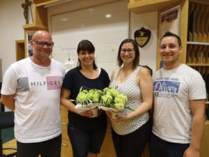 Abschiedsjause unserer Marketenderinnen Julia und Melanie