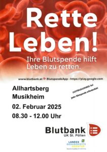 Einladung zur Blutspendeaktion 2025